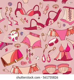 Woman fashion accessories, cosmetics, jewelry, shopping fashion background 