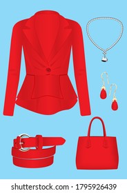 woman fashion dress style vector