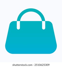 Woman Fashion Handbag Vector Icon, Woman Casual Bag, User Interface, User Experience, Isolated Gradient Vector Icon.