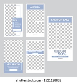 Woman Fashion Instagram Stories Template Premium Vector