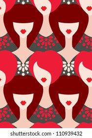 woman fashion seamless pattern vector illustration eps 10