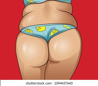Woman with fat booty.