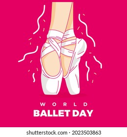 Woman feet dancing ballet with beautiful shoes