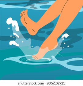 clipart of feet swimming