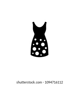 Woman, female, girl dress, cloth, apparel vector icon