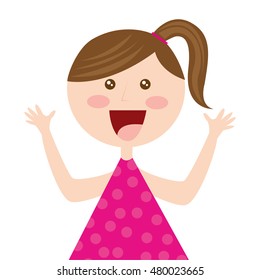 woman female isolated icon vector illustration design