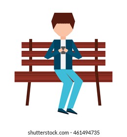 woman female young using smartphone icon vector isolated graphic