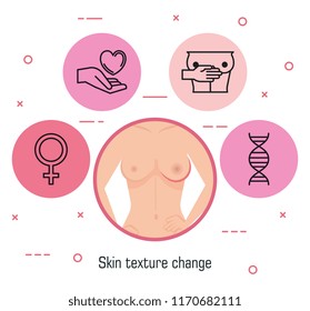 woman figure with breast cancer