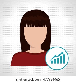 woman files folder icon