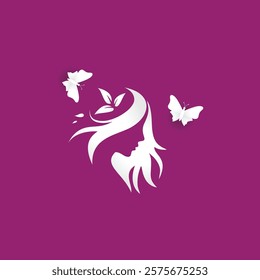 woman fitness vector design icon OR beautiful young woman, women's health concept.