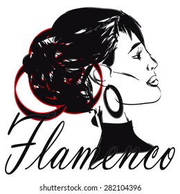 Woman, flamenco dancer
