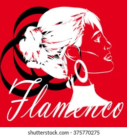 Woman, flamenco dancer