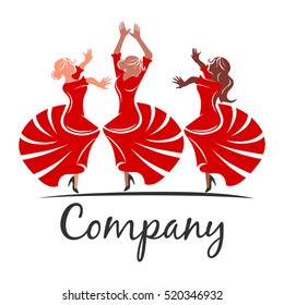 woman flamenco logo