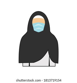 woman flat design character. vector illustration for template design or any purpose