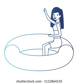 woman in float character