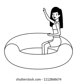 woman in float character