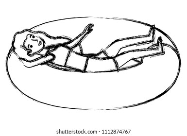 woman in float character