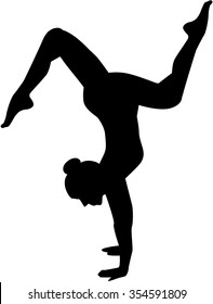 Woman floor exercise 