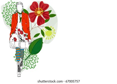 woman flower