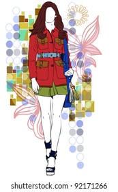 woman and flower