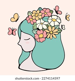 Woman Flower Spring Beautiful Girl 