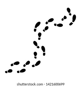 Woman foot print icon. Woman shoe footprint