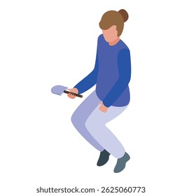 Woman gardener is holding a trowel, depicting gardening and planting concepts