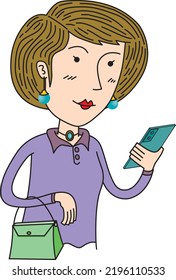 Woman get a new message from her lover