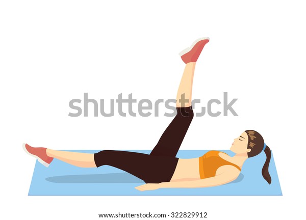 Woman Get Rid Cellulite Make Sixpack Stock Vector (Royalty Free ...