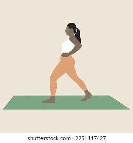 Woman girl practicing yoga poses. Woman doing pilates. Woman with healthy life. Fitness life.