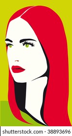 Woman Girl vector illustration