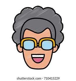 Woman with glasses
