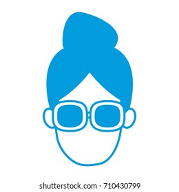Woman with glasses