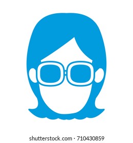 Woman with glasses