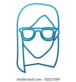 Woman with glasses
