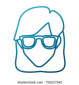 Woman with glasses