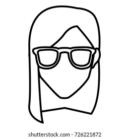 Woman with glasses