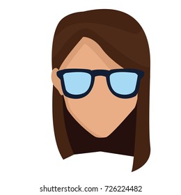 Woman with glasses