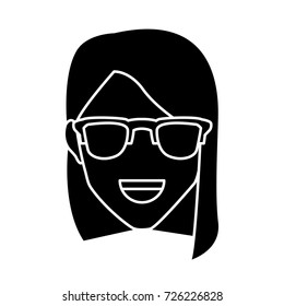 Woman with glasses