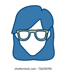 Woman with glasses