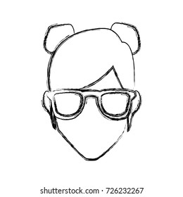 Woman with glasses