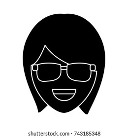 Woman with glasses