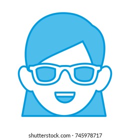Woman with glasses
