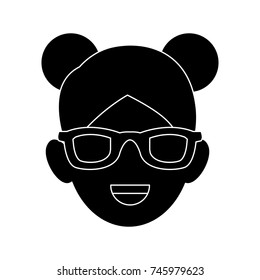 Woman with glasses