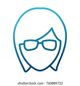 Woman with glasses