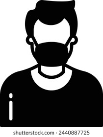 Woman glyph and line vector illustration