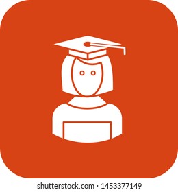 woman Graduation icon for your project
