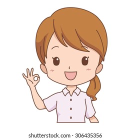 woman guide