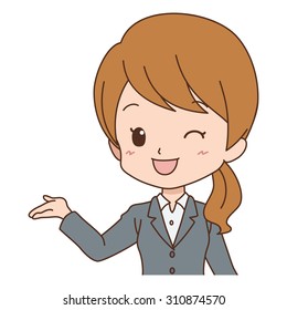 woman guide