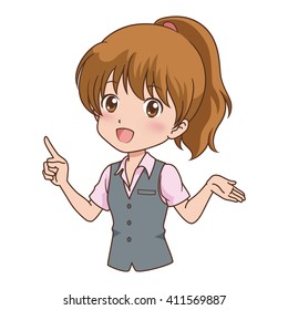 woman guide
